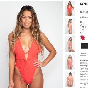 Skatie Lynn One Piece Swimsuit - Red